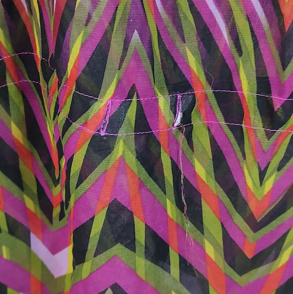 Black Rainn Pink Printed Blouse Large - Picture 4 of 12